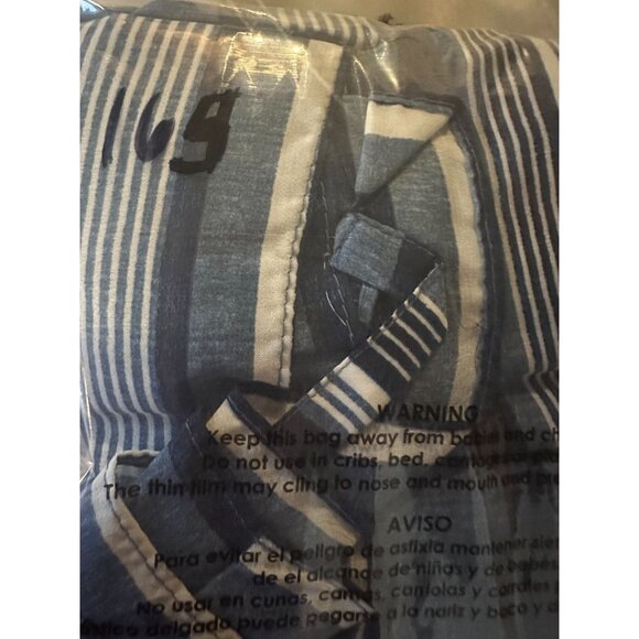 Avenue Womens SZ 26/28 Blue & White Striped Capsule Coastal Everyday Basic Dress - Picture 13 of 13